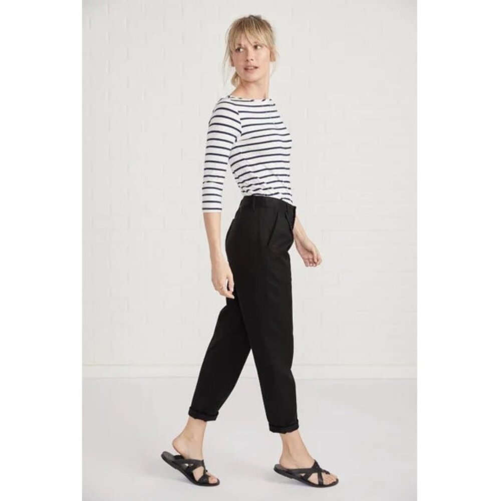 KowTow Turnaround black twill Button-fly pants